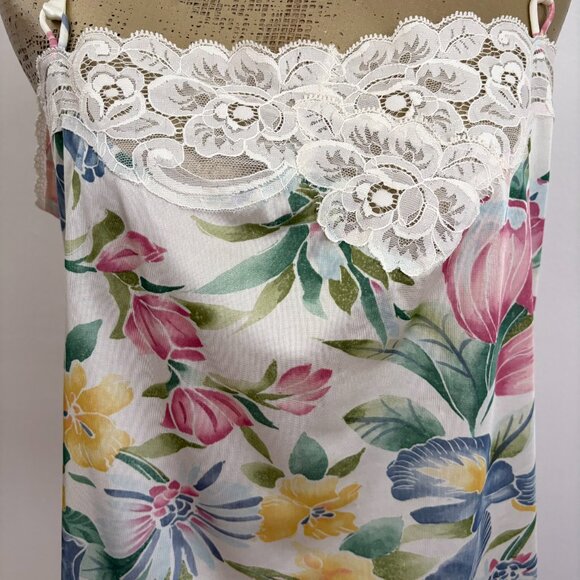 Vintage Vanity Fair Floral Camisole L - Picture 3 of 4
